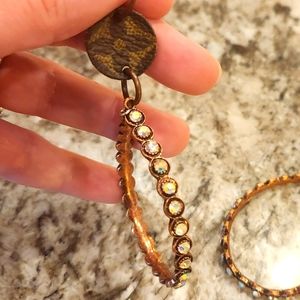 Keep it gypsy: LV upcycled earings